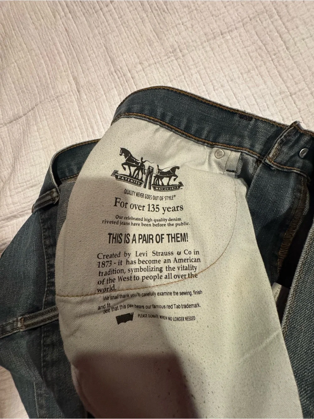 Levi's 559 Relaxed Straight Leg Jeans Men's 38x32 Blue Medium Wash Denim
